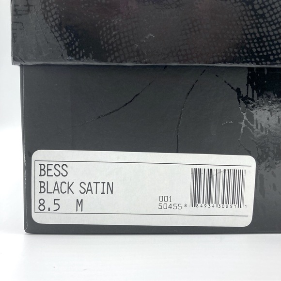 Dolce Vita “Bess” Black Platform Heels with Sheer Petals Embellishment, size 8.5 - Picture 16 of 16